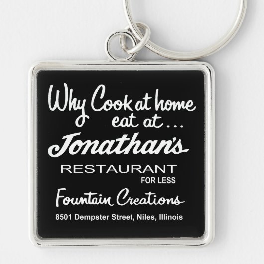 Jonathan's Restaurant, Niles, IL Sleutelhanger (Voorkant)