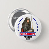 Jonathon Sharkey voor President Ronde Button 5,7 Cm (Voorkant /achterkant)