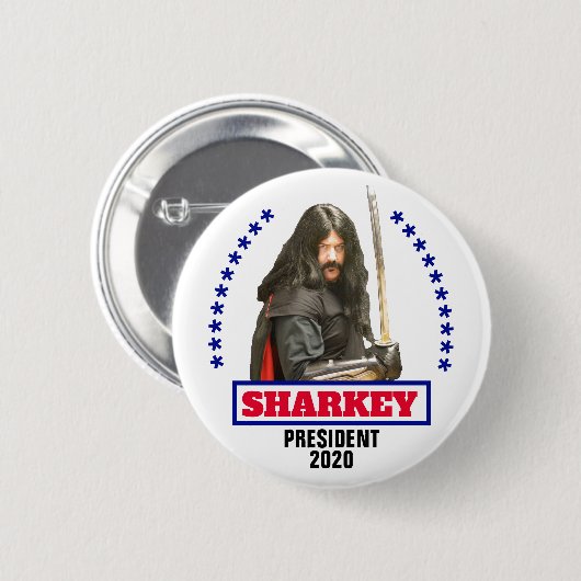 Jonathon Sharkey voor President Ronde Button 5,7 Cm (Voorkant /achterkant)