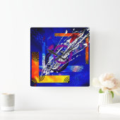 JONCTIE van Christèle Chabrette Vierkante Klok (Huis)