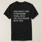 JONE AFVAL YORE TOYE MONME YORALL REDIII2 T-SHIRT (Design voorkant)