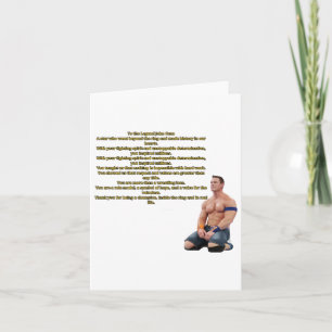 Jone Cena, je kunt me niet zien Stickers Kaart