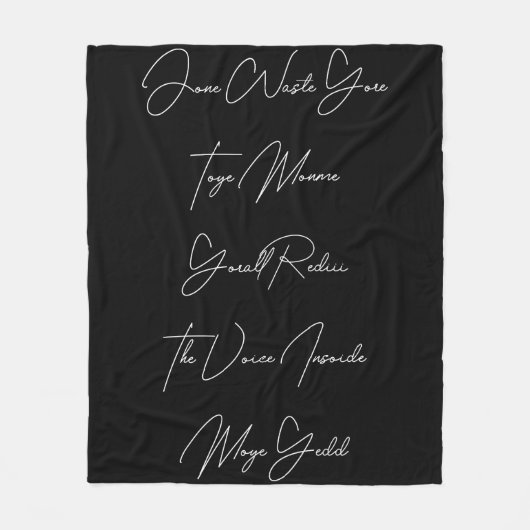 Jone Waste Yore Toye Monme Wood Wall Art Fleece Deken (Voorkant)