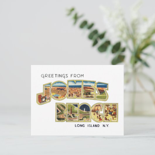 Jones Beach Long Island New York Briefkaart (Staand voorkant)