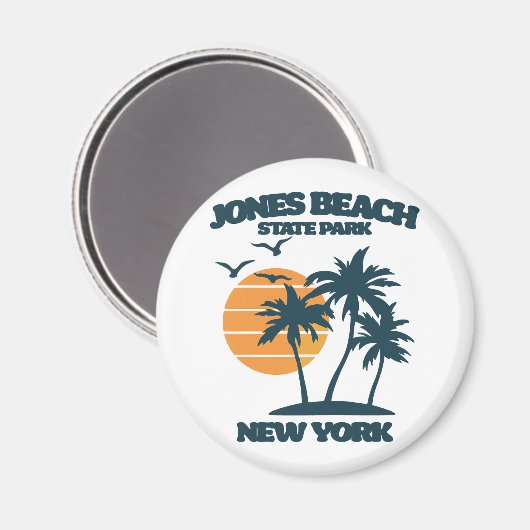 Jones Beach Long Island, Verenigde Staten Magneet (Voorkant / Achterkant)