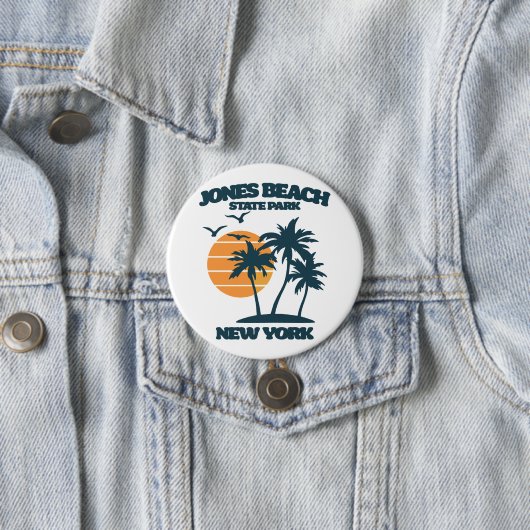 Jones Beach Long Island, Verenigde Staten Ronde Button 7,6 Cm (In situ)