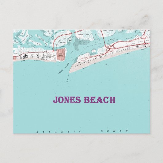Jones Beach New York Briefkaart (Voorkant)