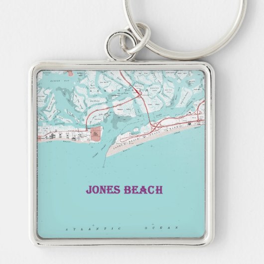 Jones Beach New York Sleutelhanger (Voorkant)