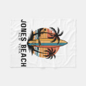 Jones Beach New York Surfing Surfer _1  Fleece Deken (Voorkant (Horizontaal))