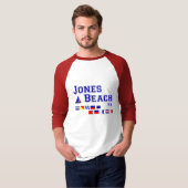 Jones Beach NY Signal Flags T-shirt (Voorkant volledig)