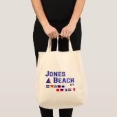 Jones Beach NY Signal Flags Tote Bag (Voorkant (product))