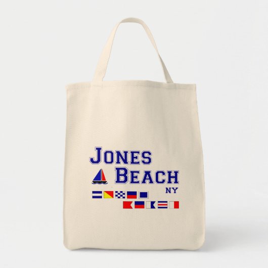 Jones Beach NY Signal Flags Tote Bag (Voorkant)