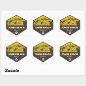 Jones Beach State Park New York Vierkante Sticker (Vel)