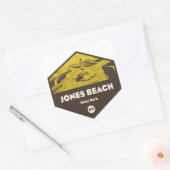 Jones Beach State Park New York Vierkante Sticker (Envelop)