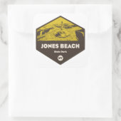 Jones Beach State Park New York Vierkante Sticker (Tas)