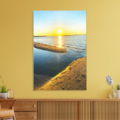 Jones Beach Sunset Beach NY Canvas Afdruk (Insitu (Woonkamer))