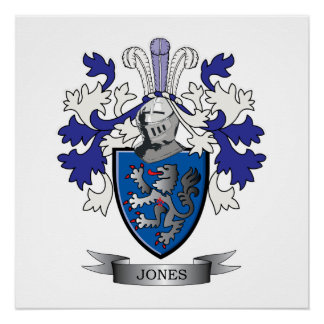Jones Coat of Arms Perfect Poster