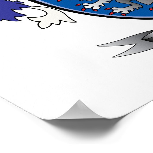 Jones Coat of Arms Poster (Hoek)