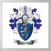 Jones Coat of Arms Poster (Voorkant)