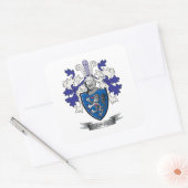 Jones Coat of Arms Vierkante Sticker (Envelop)