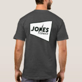 Jones Comics Logo 2 voor- en achterkant T-shirt (Achterkant)