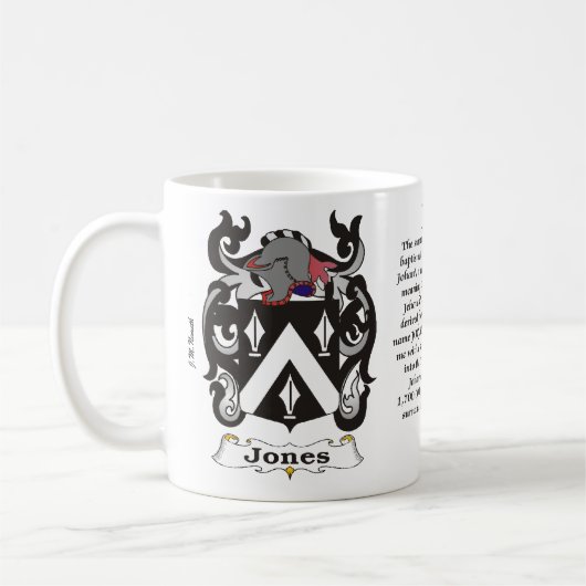 Jones Family Coat of Arms mok (Links)