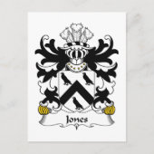 Jones Family Crest Briefkaart (Voorkant)