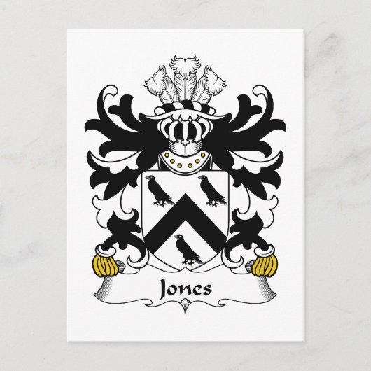 Jones Family Crest Briefkaart (Voorkant)