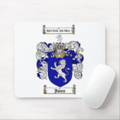 JONES FAMILY CREST - JONES COAT WAPENS MUISMAT (Met muis)