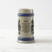 Jones Family Crest Stein Bierpul (Center)