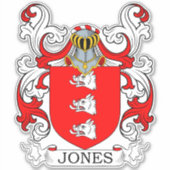 Jones Family Crest Sticker (Voorkant)