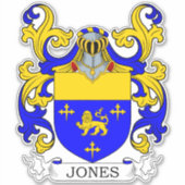 Jones Family Crest Sticker (Voorkant)
