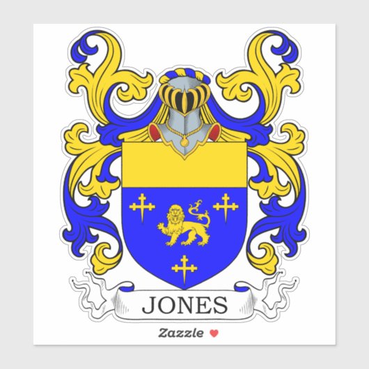Jones Family Crest Sticker (Vel)