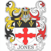 Jones Family Crest Sticker (Voorkant)