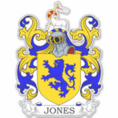 Jones Family Crest Sticker (Voorkant)