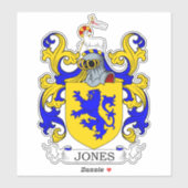 Jones Family Crest Sticker (Vel)