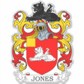 Jones Family Crest Sticker (Voorkant)