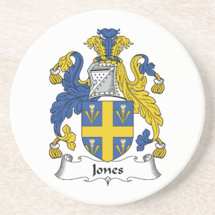 Jones Family Crest Zandsteen Onderzetter