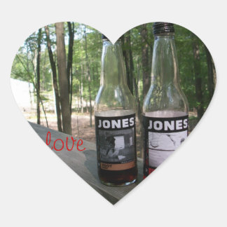 Jones frisdrank liefde hart sticker