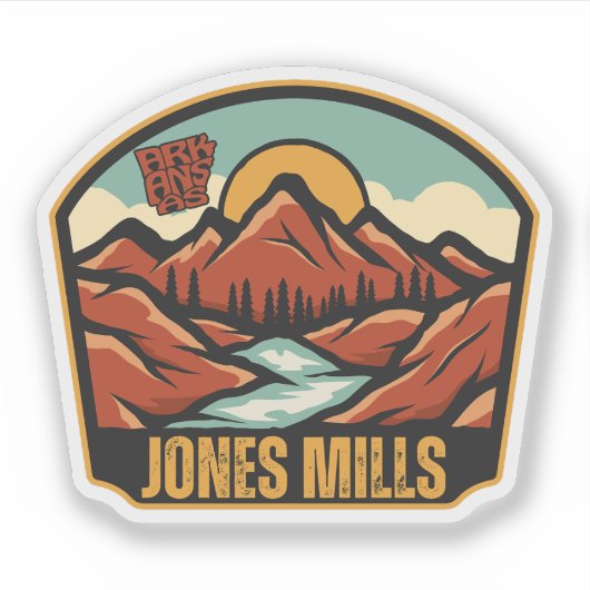 Jones Mills, Arkansas  Sticker (Voorkant)