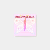 Jones Said Pink Post-It merkt op Post-it® Notes (Voorkant)