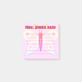 Jones Said Pink Post-It merkt op Post-it® Notes