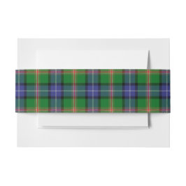 Jones Schotse Tartan Belly Band Uitnodigingen Wikkel