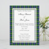 Jones Scottish Wedding Invitation Kaart (Staand voorkant)