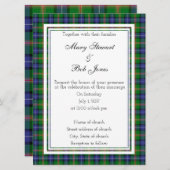 Jones Scottish Wedding Invitation Kaart (Voorkant / Achterkant)