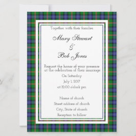 Jones Scottish Wedding Invitation Kaart