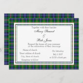 Jones Scottish Wedding Invitation Kaart (Voorkant / Achterkant)