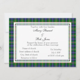 Jones Scottish Wedding Invitation Kaart