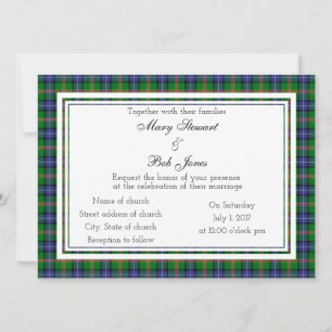 Jones Scottish Wedding Invitation Kaart