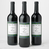 Jones Scottish Wedding Wine Label Wijn Etiket (Flessen)